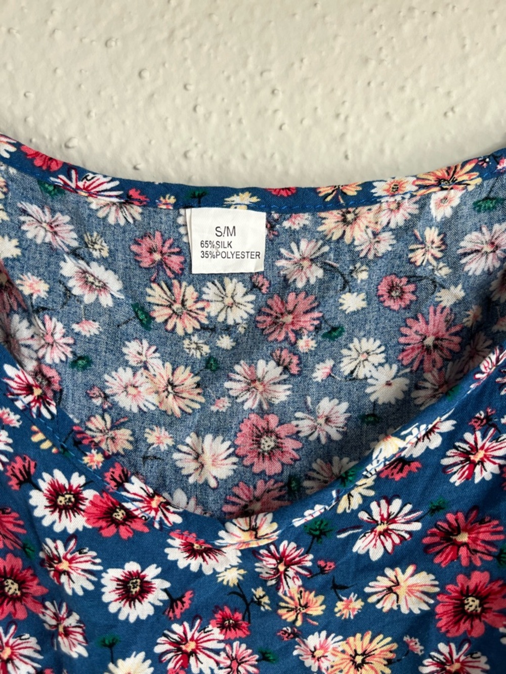 Blue Floral Spaghetti Strap Romper - Picture 2 of 3